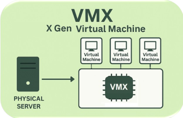 How VMX virtualization hypervisor works workflow